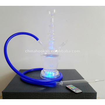 GH077-LT borosilicato de vidro cachimbo shisha / nargile / tubo de água / com luz led / sheesha / narguile